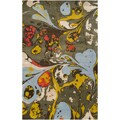 Hand-tufted Sweet Sepia Abstract Wool Rug