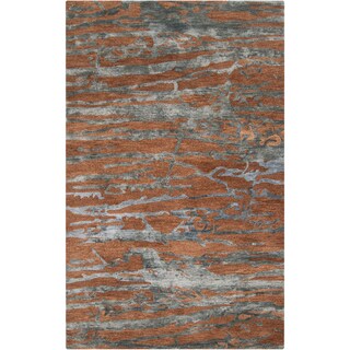 Hand-tufted Talbragar Sepia New Zealand Wool Rug