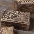 Set of 3 Whimsical Small Storage Boxes (India)