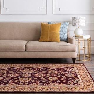 Hand-tufted Scappoose Plum Wool Rug (2' x 4' Hearth)
