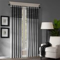 Madison Park Canyon 84-inch Grey / Black Window Panel Pair
