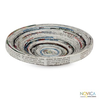 Recycled Paper 'Spiral Legend' Centerpiece (India)