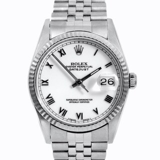 Pre-owned Rolex Men's Stainless Steel Datejust Watch