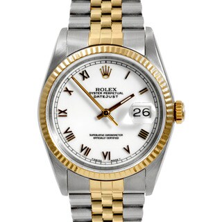 Pre-owned Rolex Men's Two-tone Steel Datejust Watch