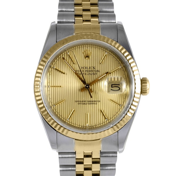 Pre-owned Rolex Men's Two-tone Steel Datejust Watch