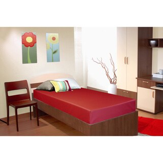 Select Luxury Red Reversible Vinyl 6-inch Medium Firm Twin-size Foam Mattress