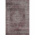 Vintage Overdyed Plum Faux Silk Rug