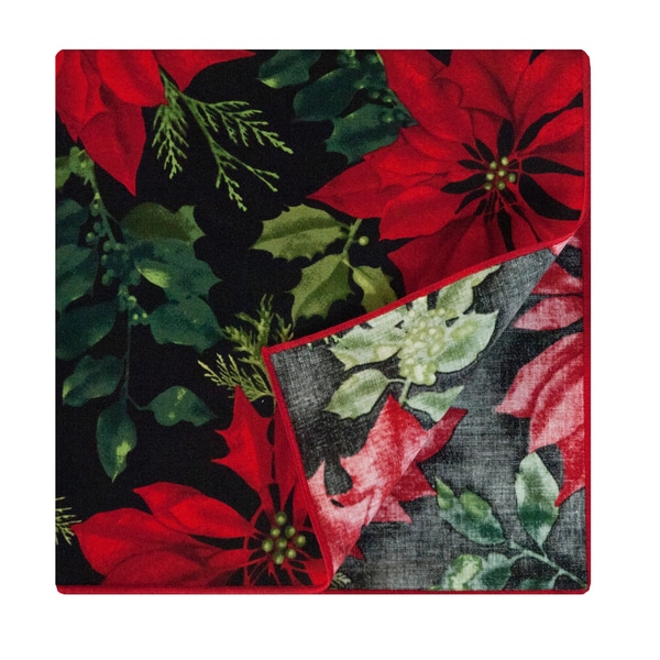 Crimson Placemat by Rose Tree 'Mistletoe and Holly' Napkins (Set of 6) Table Linens