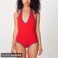 American Apparel Women's Cotton-stretch Halter Bodysuit