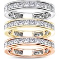 14k Gold 2ct TDW Princess Diamond Eternity Ring (G-H, SI1-SI2)