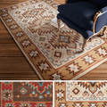 Hand-tufted Southwestern Aztec Waelder Wool Rug