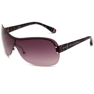 Marc by Marc Jacobs Women's Violet Striated Fuchsia Shield Sunglasses