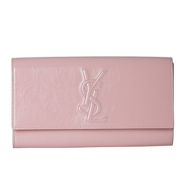 Yves Saint Laurent \u0026#39;Belle du Jour\u0026#39; Large Pale Pink Patent Leather ...