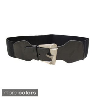 Ladies Basics Women's Contoured Elastic High Waist Stretch Belt