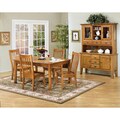 Intercon Cambridge Solid Oak Slat-back Rustic Side Chairs (Set of 2)