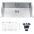 Ruvati RVH7405 Undermount 16 Gauge 32-inch Single Bowl Kitchen Sink
