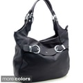 Dasein Buckle Accented Hobo Bag