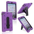 BasAcc Black/ Purple Hybrid Case with Stand for Apple iPad Mini