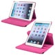 INSTEN Hot Pink Leather Swivel Tablet Case Cover for Apple iPad Mini 1/ 2 Retina Display