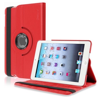 BasAcc Hot Pink Cute Leather Swivel Case for Apple iPad Mini