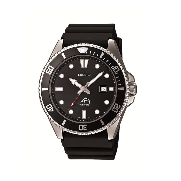 casio small black watch
