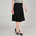 Hanna & Gracie Women's Black Pleated Skirt