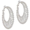 Alexa Starr Wire-wrapped Crescent Earrings