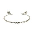 Tribal Flowers Bells Thai Karen Fine Silver Cuff (Thailand)