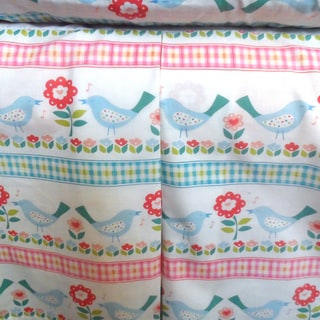 Flowers and Birds Crib Skirt