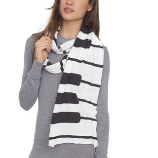 American Apparel Piano Key Printed Sheer Jersey Scarf-Image