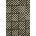 Arrakis Charcoal/ Green Rug (7'7 x 10'5)