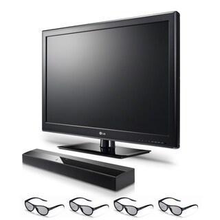 LG 42LM3700 42" 1080p Cinema 3D LED TV with Sound Bar and 4 Pairs of Glasses