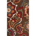 Hand-tufted Pharr Eggplant Floral Rug