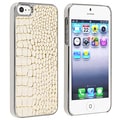 BasAcc Chrome/ White Crocodile Snap-on Case for Apple iPhone 5