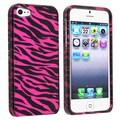 BasAcc Hot Pink Zebra Skin Snap-on Case for Apple iPhone 5