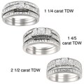 14k Gold 1 1/4 to 2 1/2ct TDW Diamond 3-piece Bridal Ring Set (H-I, I1-I2)