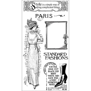 Graphic 45 Ladies' Diary Acetate Cling Stamps 4"X8"-#2