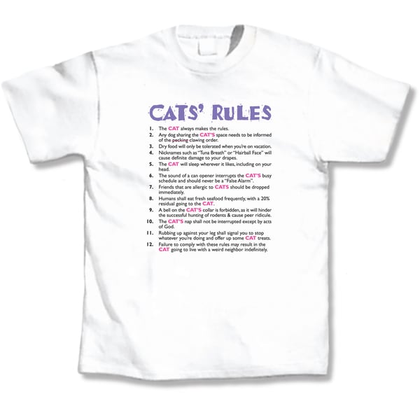 Cats' Rules T-shirt