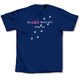 Blue 'My Cat Walks All Over Me' T-shirt