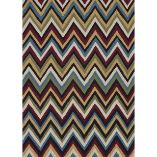 Hand-hooked Fandango Multi Rug (7'6 x 9'6)