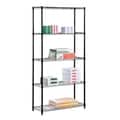 Honey Can Do Industrial 5-tier Black Storage Shelves
