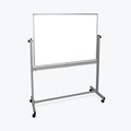 Luxor Mobile White Double Sided Reversible Dry-Erase Adjustable Magnetic Whiteboard Easel