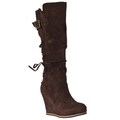 Riverberry Women's 'Chandler' Brown Wedged Boots