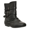 Riverberry Women's 'Tiktok' Black Mid-calf Strappy Boots