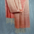 Handcrafted Wool and Silk 'Gold Dust' Shawl (India)