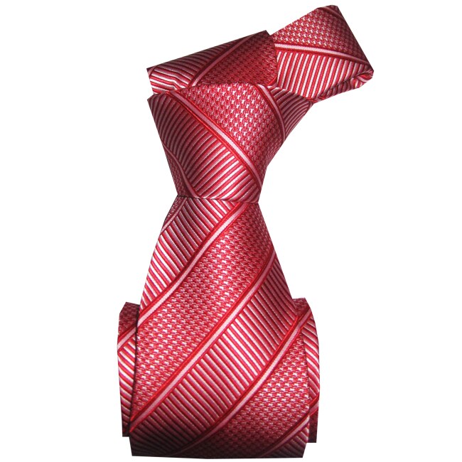 DMITRY Mens Italian Silk Green Semi Skinny Floral Tie