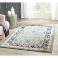 Farahan Light Blue/ Navy Rug