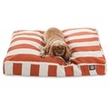 Majestic Pet Burnt Orange Vertical Stripe Rectangle Pet Bed