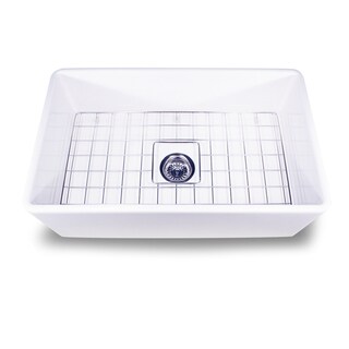 Highpoint Collection 30-inch Single Bowl Fireclay Farmhouse Kitchen Sink