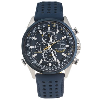 Citizen Men's Stainless Steel 'Blue Angel's' World Chronograph Watch